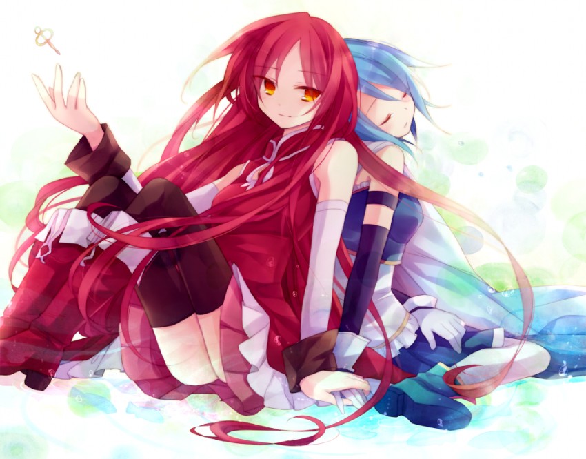 miki sayaka and sakura kyoko (mahou shoujo madoka magica) drawn by ibara_riato