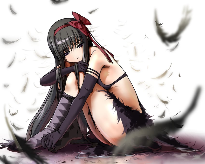 akemi homura and akuma homura (mahou shoujo madoka magica) drawn by takeraka