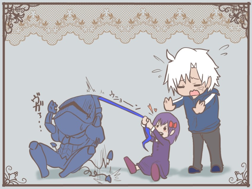 matou sakura, matou kariya, and berserker (fate and 1 more) drawn by ke_mu_shi