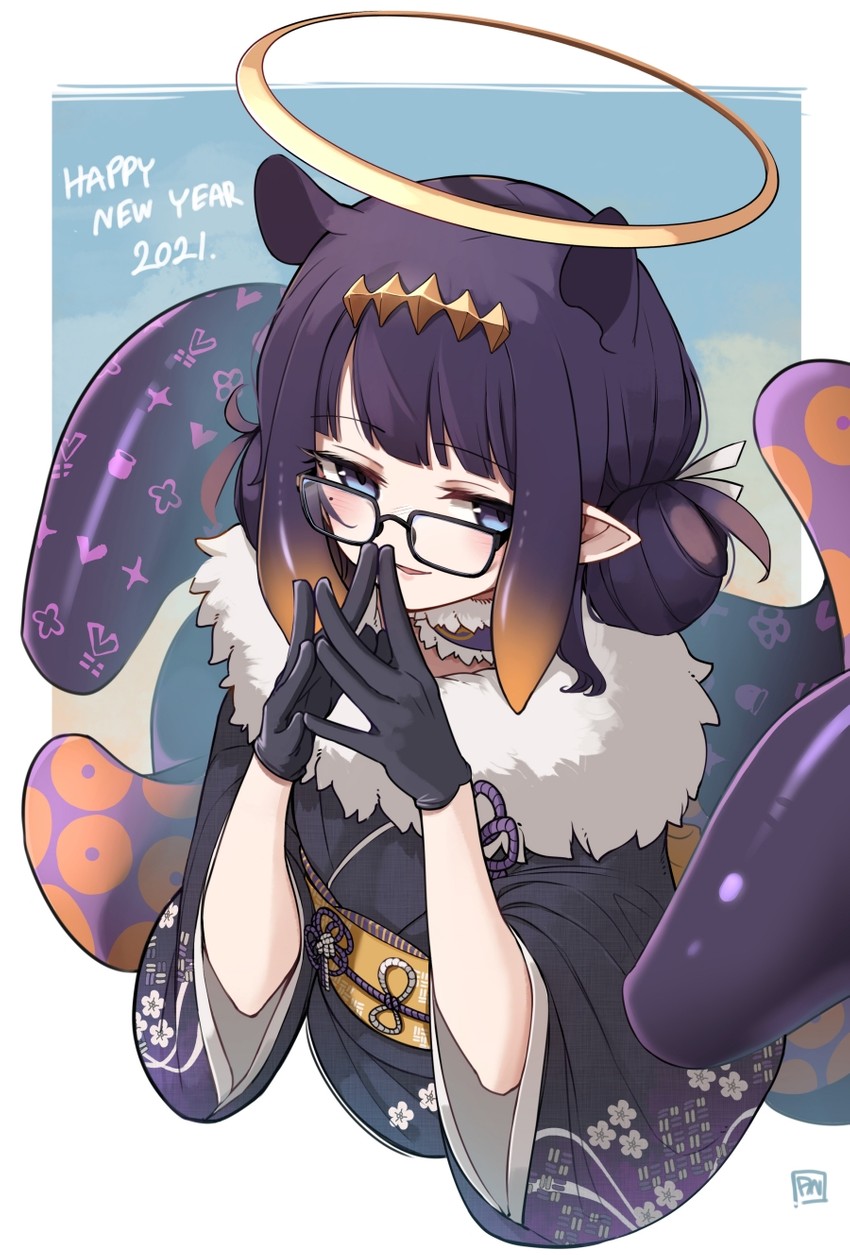 ninomae ina'nis (hololive and 1 more) drawn by num_(angrynum)