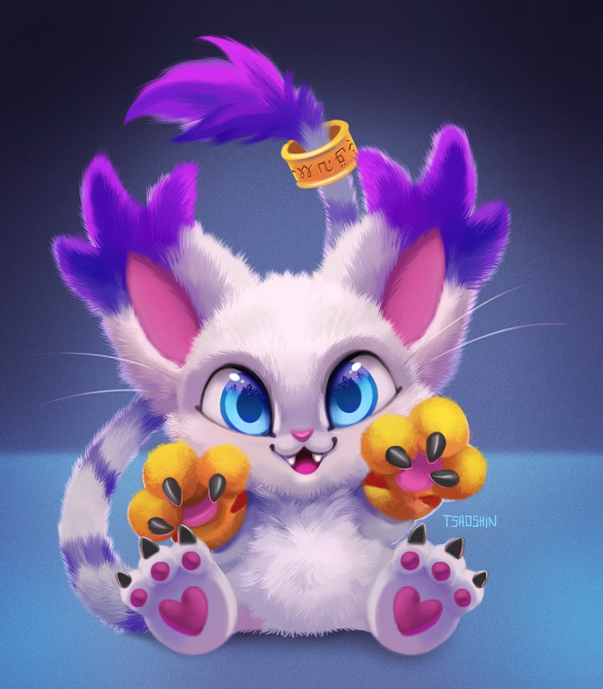 tailmon (digimon) drawn by eric_proctor