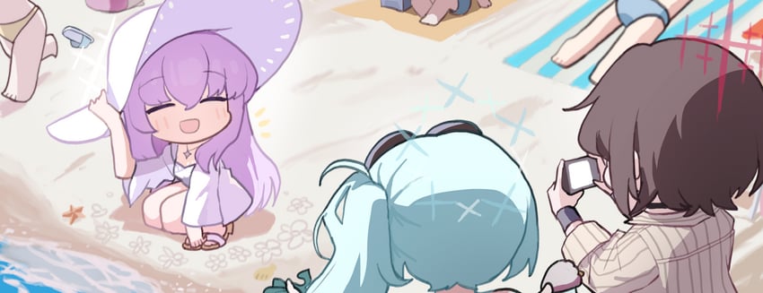 atsuko, hiyori, and misaki (blue archive) drawn by yanggaengwang