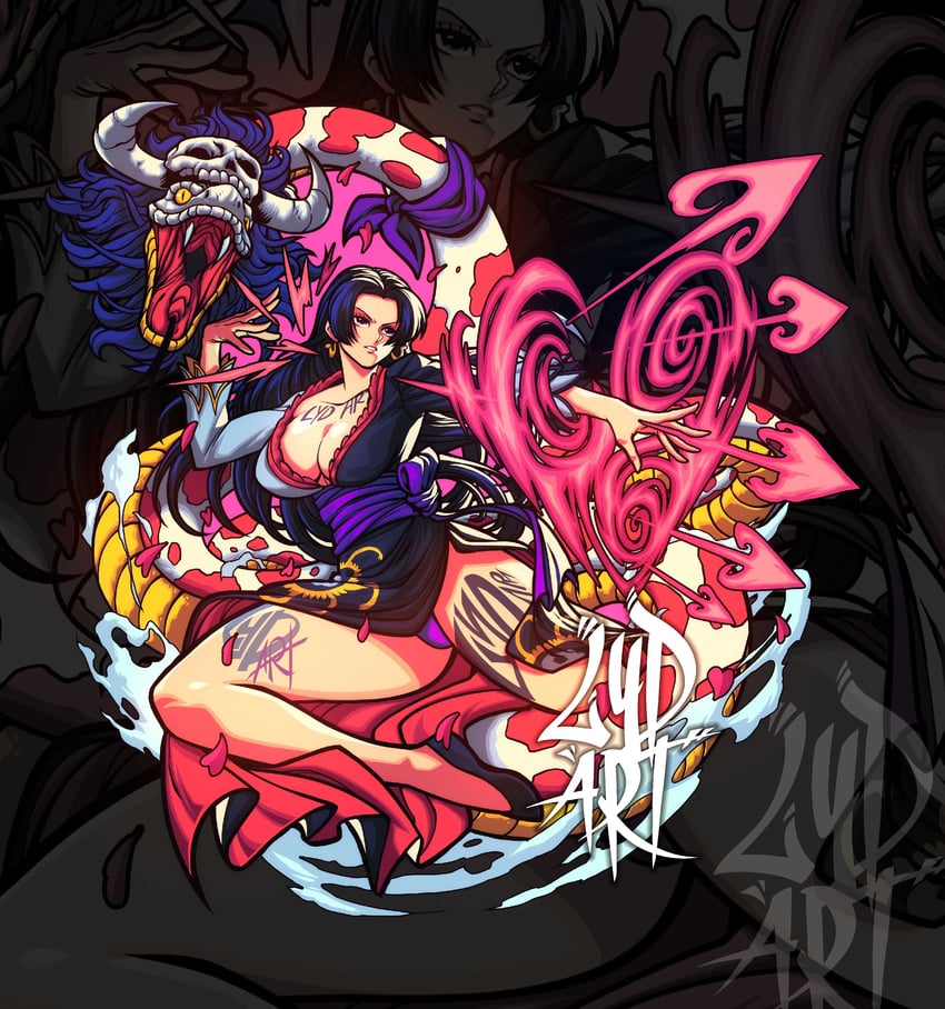 boa hancock and salome (one piece and 1 more) drawn by lydart_mclo