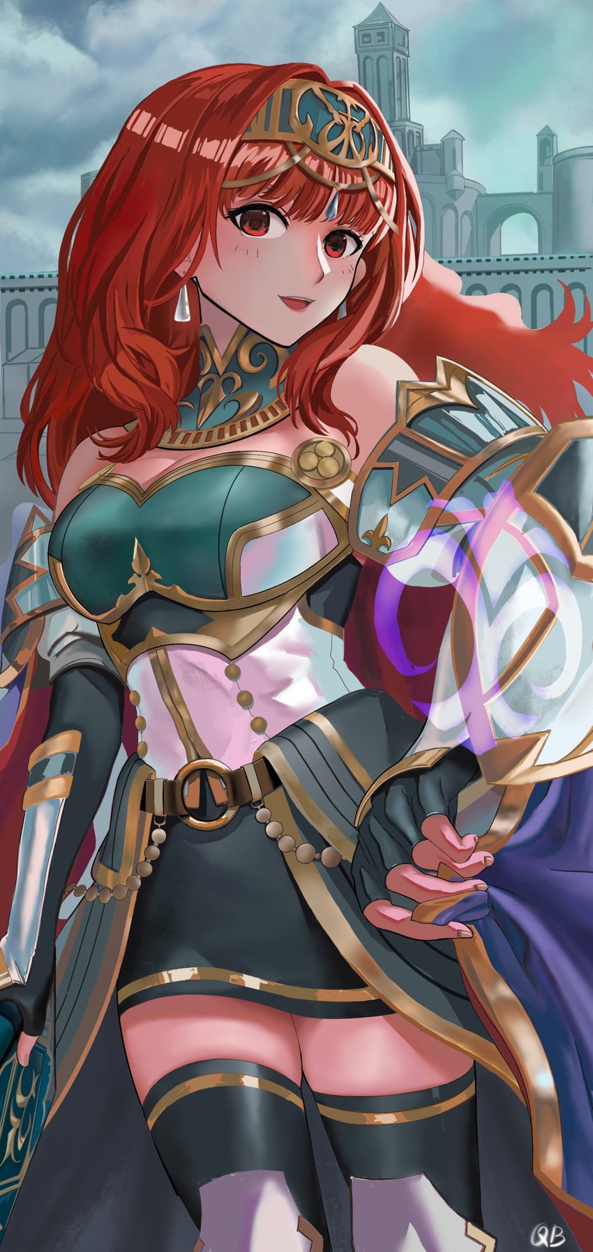 celica (fire emblem and 2 more) drawn by karmamissile731