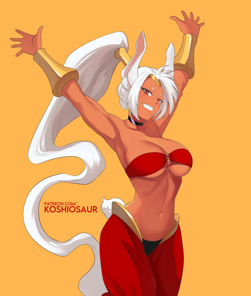 mirko and shantae (boku no hero academia and 1 more) drawn by koshio