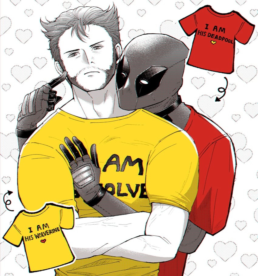 wolverine and deadpool (marvel and 4 more) drawn by doghooouse