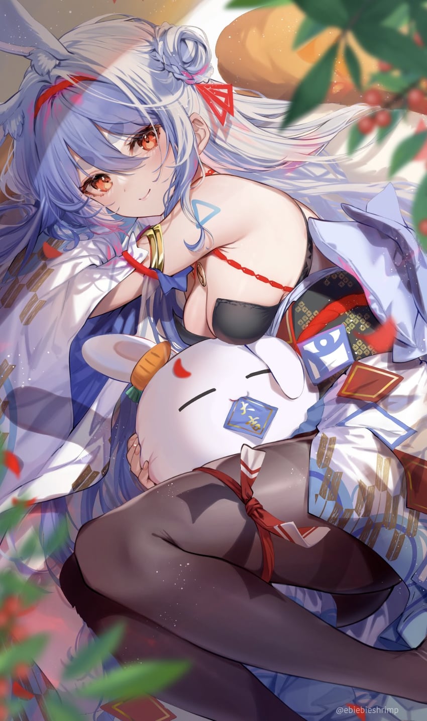 usada pekora and pekomon (hololive) drawn by shuri_(84k)