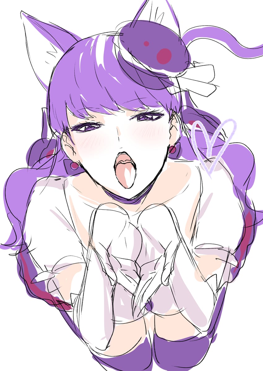 kotozume yukari and cure macaron (precure and 1 more) drawn by mogi_yasunobu