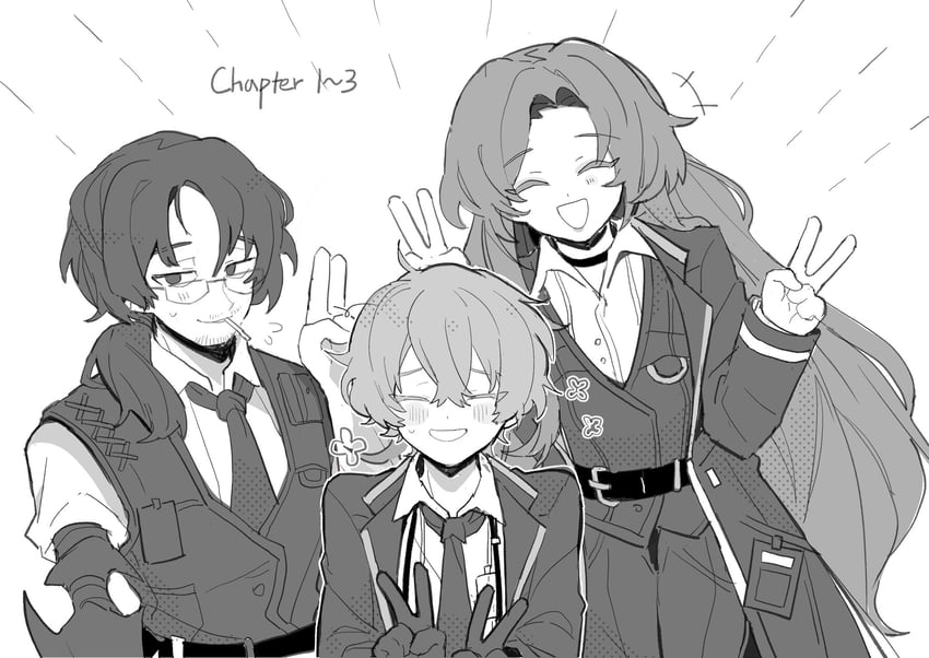 sinclair, gregor, and rodion (project moon and 1 more) drawn by south_ac