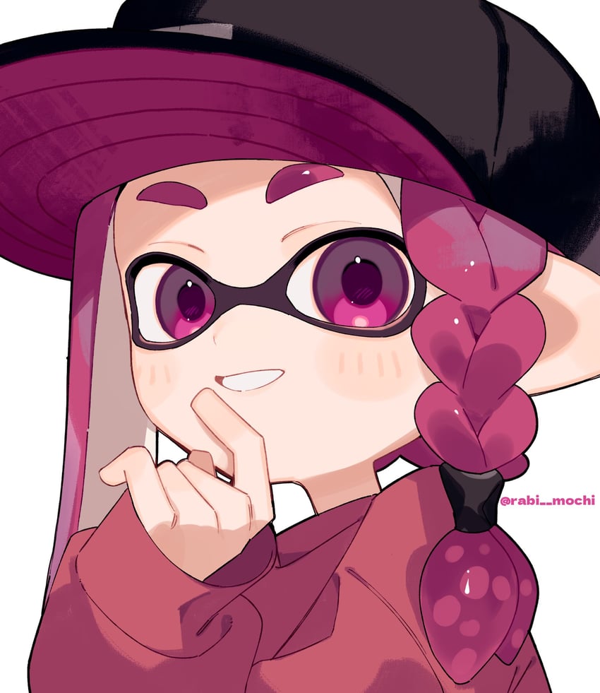 inkling player character and inkling girl (splatoon and 1 more) drawn by sabata_saba