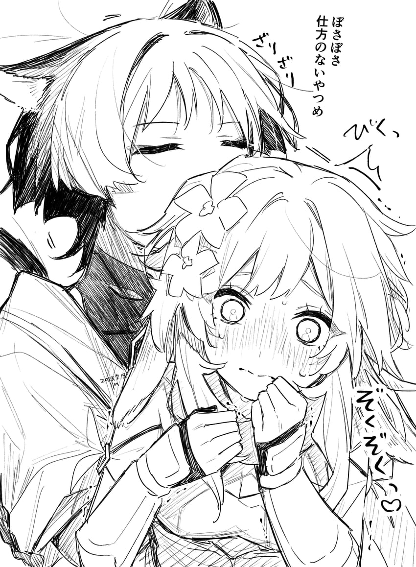 lumine, scaramouche, and wanderer (genshin impact) drawn by hoht_yeah