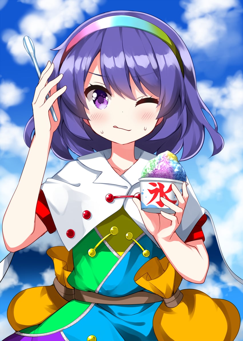 tenkyuu chimata (touhou) drawn by ruu_(tksymkw)