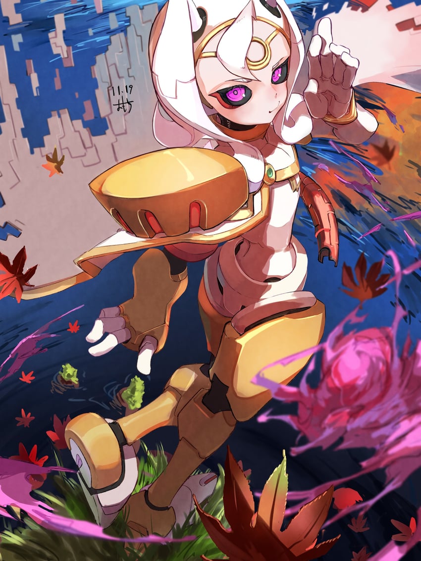 cubit foxtar (mega man and 2 more) drawn by omochi_(mochi_skymega)