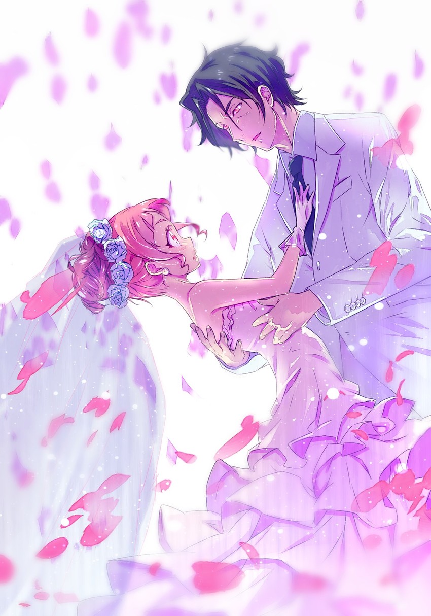 nono hana and george kurai (precure and 1 more) drawn by kyoutsuugengo