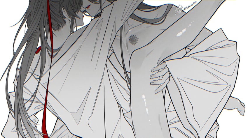 wei wuxian and lan wangji (modao zushi) drawn by tsubame-shi_(tubame)