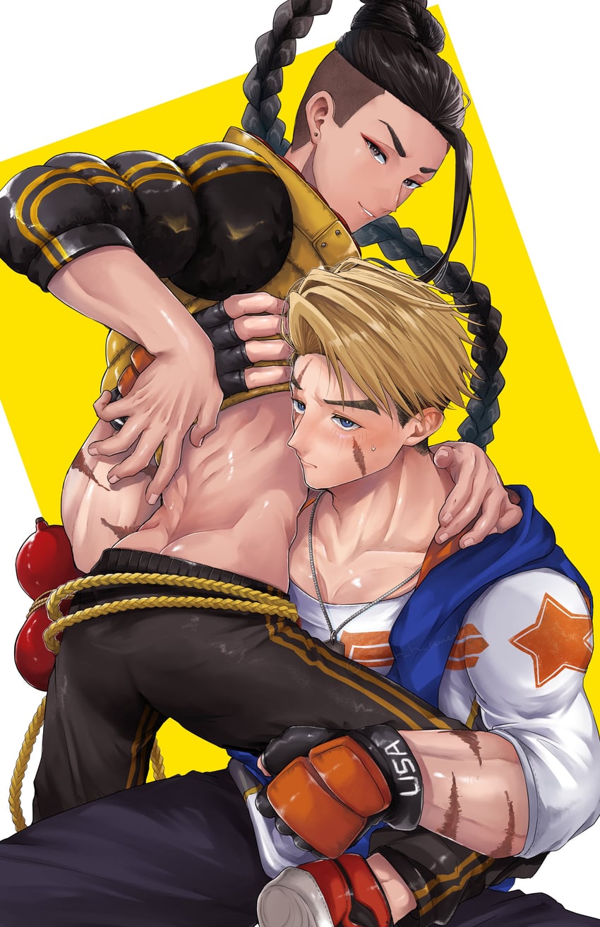 luke sullivan and jamie siu (street fighter and 1 more) drawn by mtmr_h_amaka