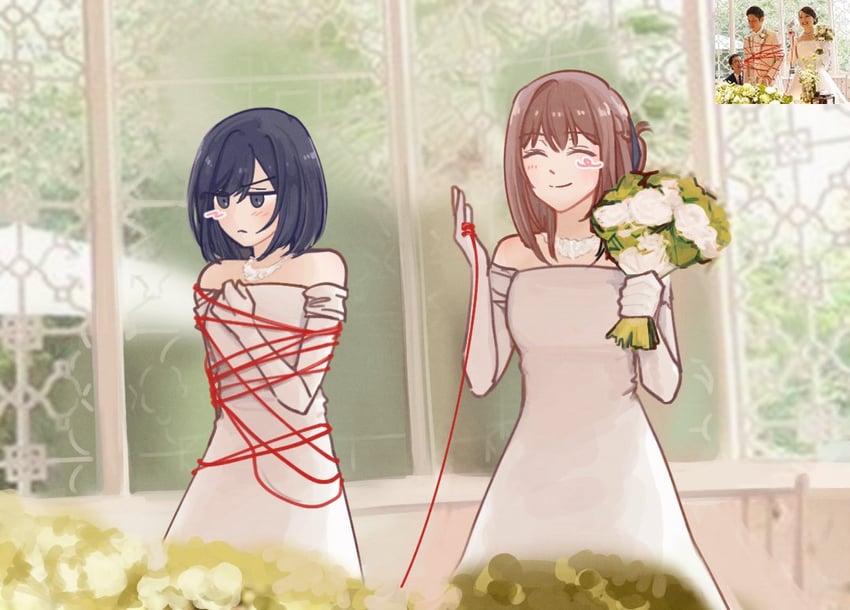 miyagi shiori and sendai hazuki (shuuniichido classmate wo kau hanashi) drawn by solge