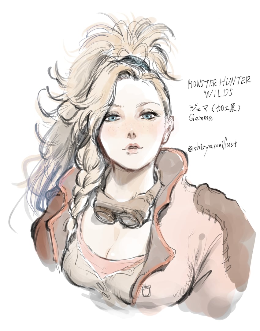 gemma (monster hunter and 1 more) drawn by shishamo_(shisyamo)