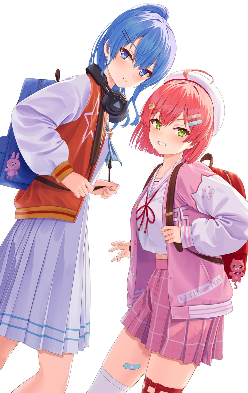 hoshimachi suisei, sakura miko, kintoki, and usagi (hololive and 1 more) drawn by asakura_(asa_t77)