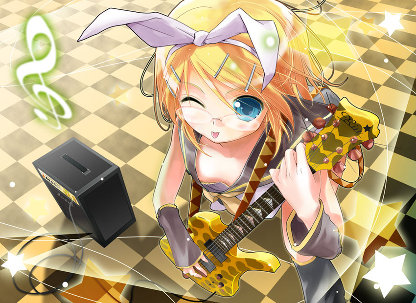 kagamine rin (vocaloid) drawn by porurin