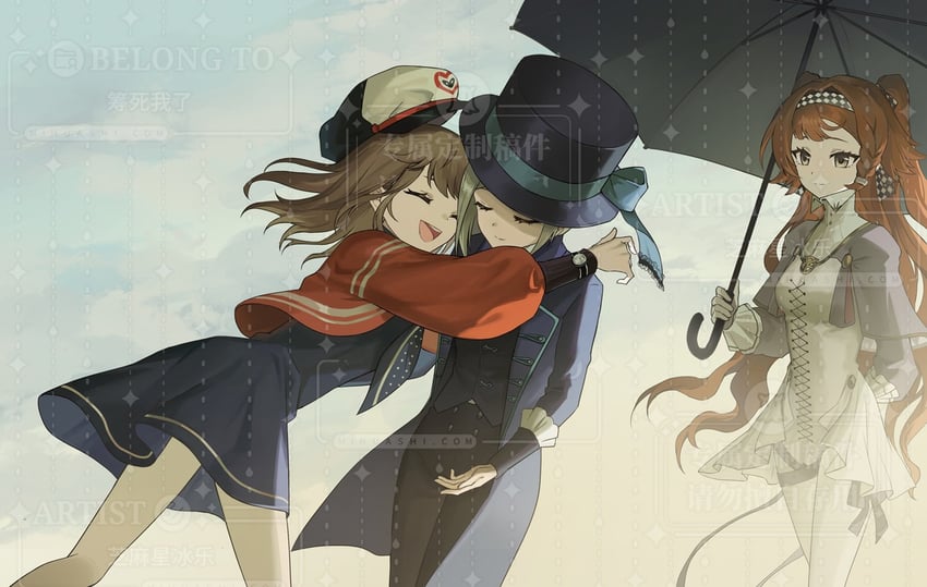 vertin, sonetto, and regulus (reverse:1999) drawn by zhima_xing_bingle
