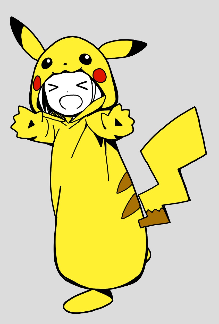 pikachu and kise saki (pokemon and 1 more) drawn by katsuwo_(cr66g)