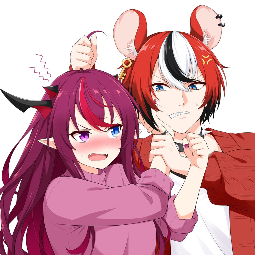 hakos baelz, irys, and hayko (hololive and 1 more) drawn by felutiahime
