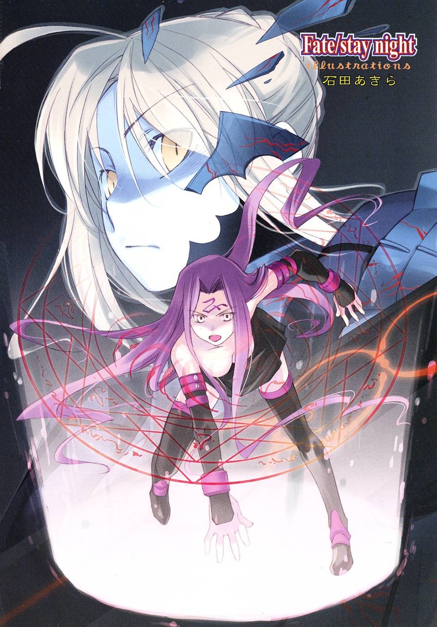 artoria pendragon, saber alter, and medusa (fate and 2 more) drawn by ishida_akira
