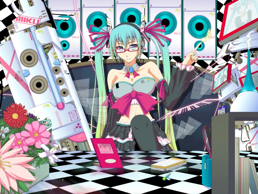 hatsune miku (vocaloid) drawn by koumei_(harmonizer)