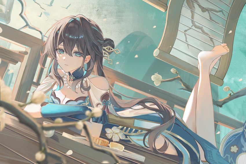 ruan mei (honkai and 1 more) drawn by zante_(0xx0xzt)