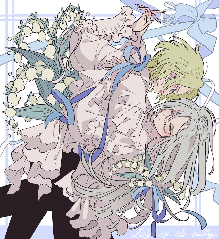 ran nagisa and tomoe hiyori (ensemble stars!) drawn by meremero