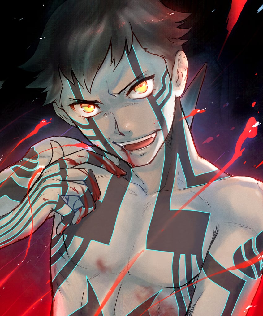 demi-fiend (shin megami tensei and 1 more) drawn by yotsun_(rakio)