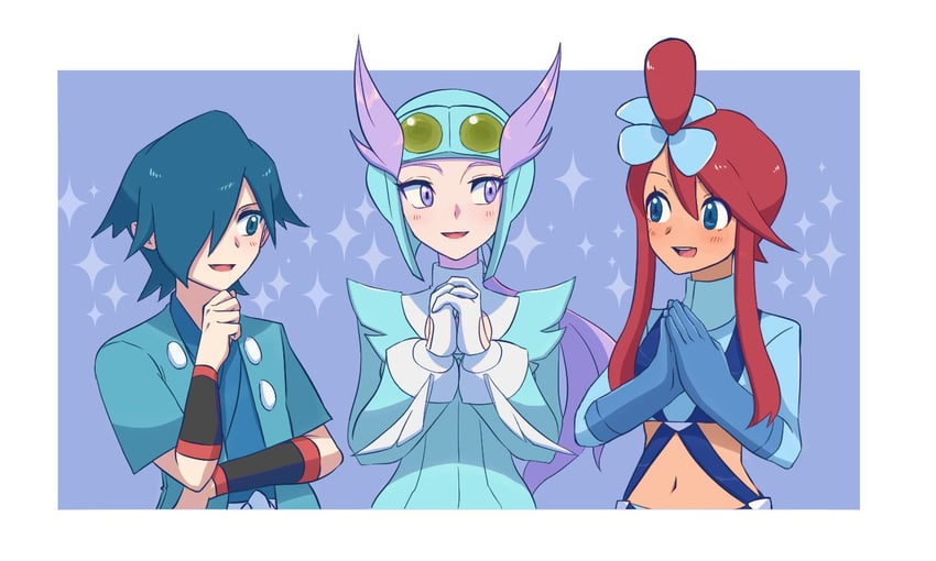 skyla, falkner, and winona (pokemon and 3 more) drawn by haruki_sparsa