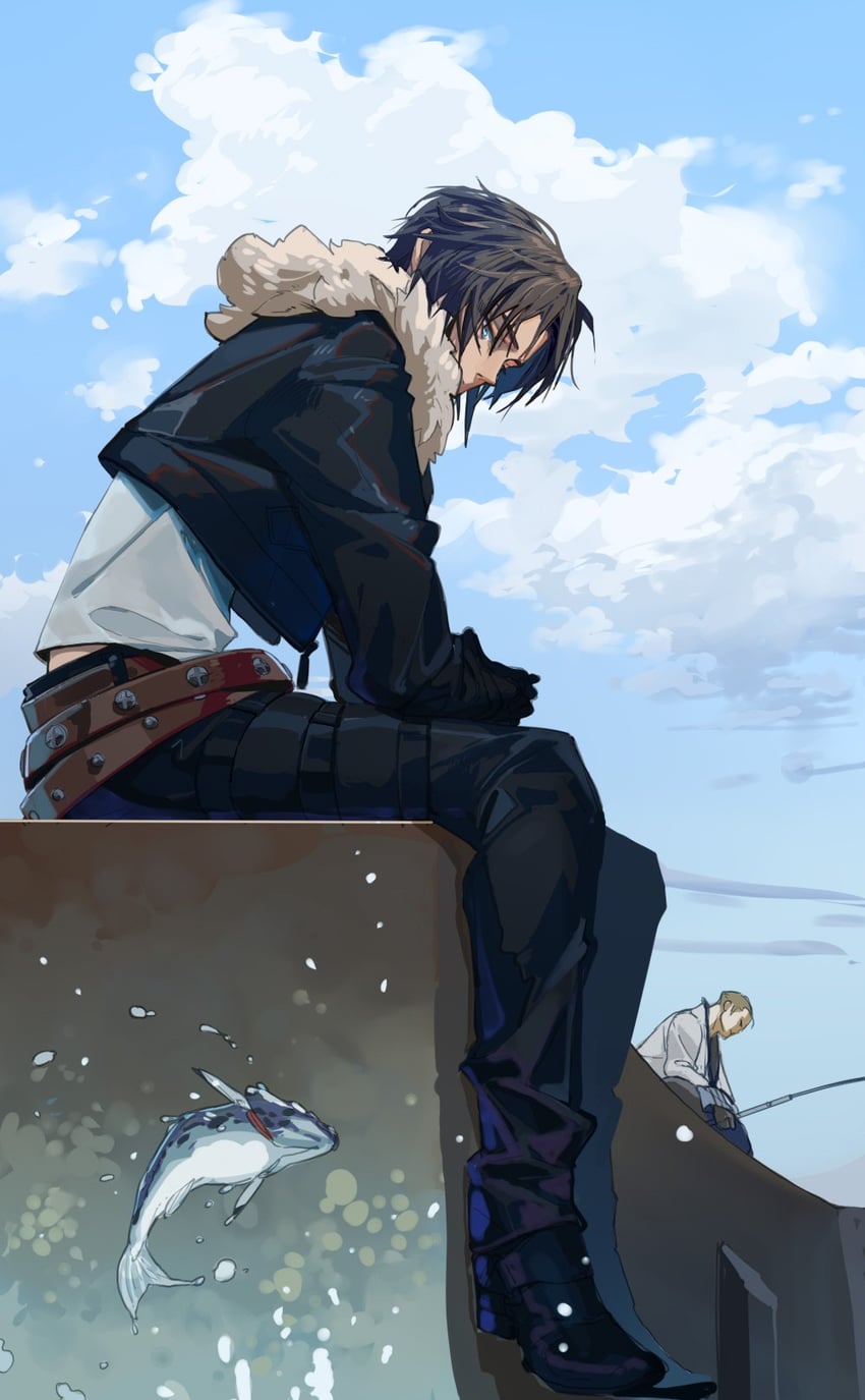 squall leonhart and seifer almasy (final fantasy and 1 more) drawn by nini_tw99