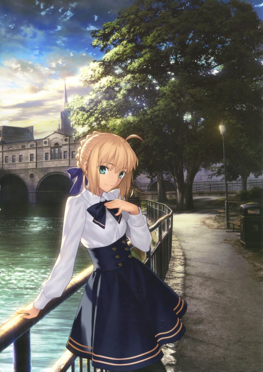 artoria pendragon and saber (fate and 1 more) drawn by takeuchi_takashi