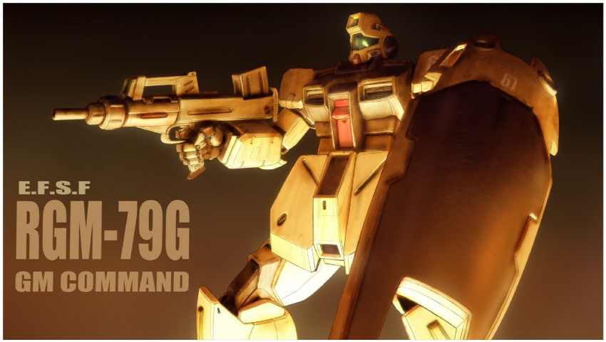 gm, gm command, and gm command ground type (gundam and 1 more) drawn by viridian-c
