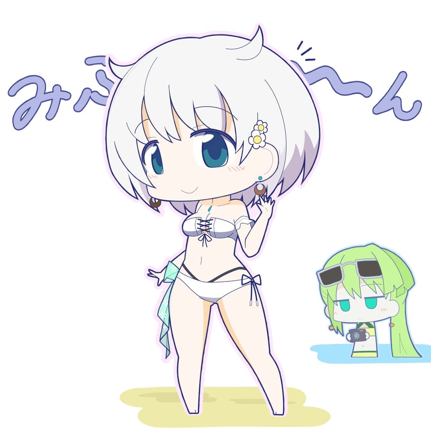 alina gray and azusa mifuyu (mahou shoujo madoka magica and 1 more) drawn by senpaki