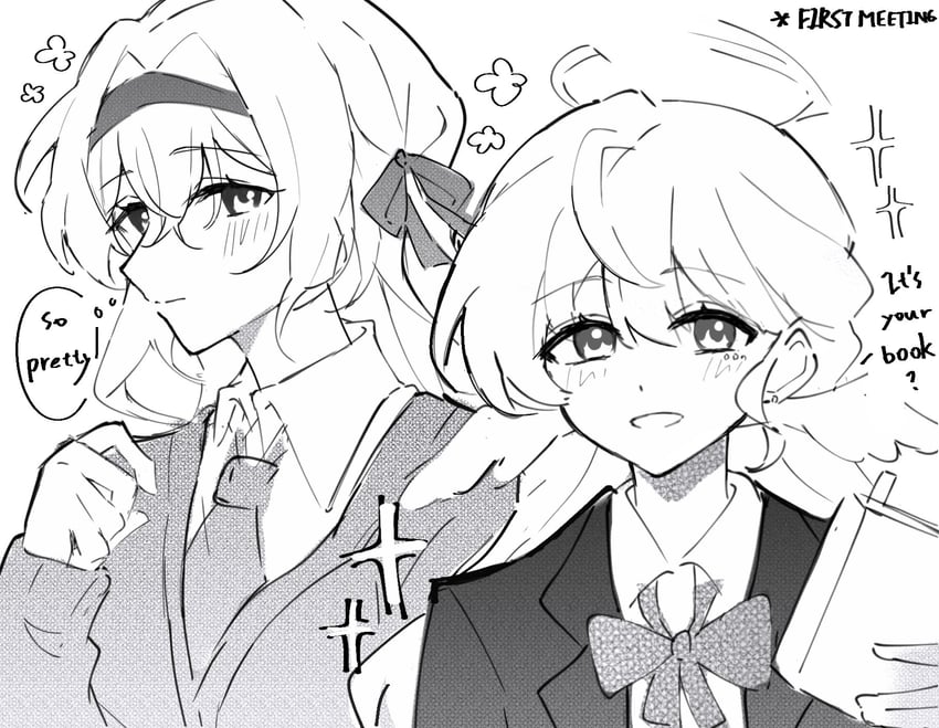 firefly and robin (honkai and 1 more) drawn by nekooooowo