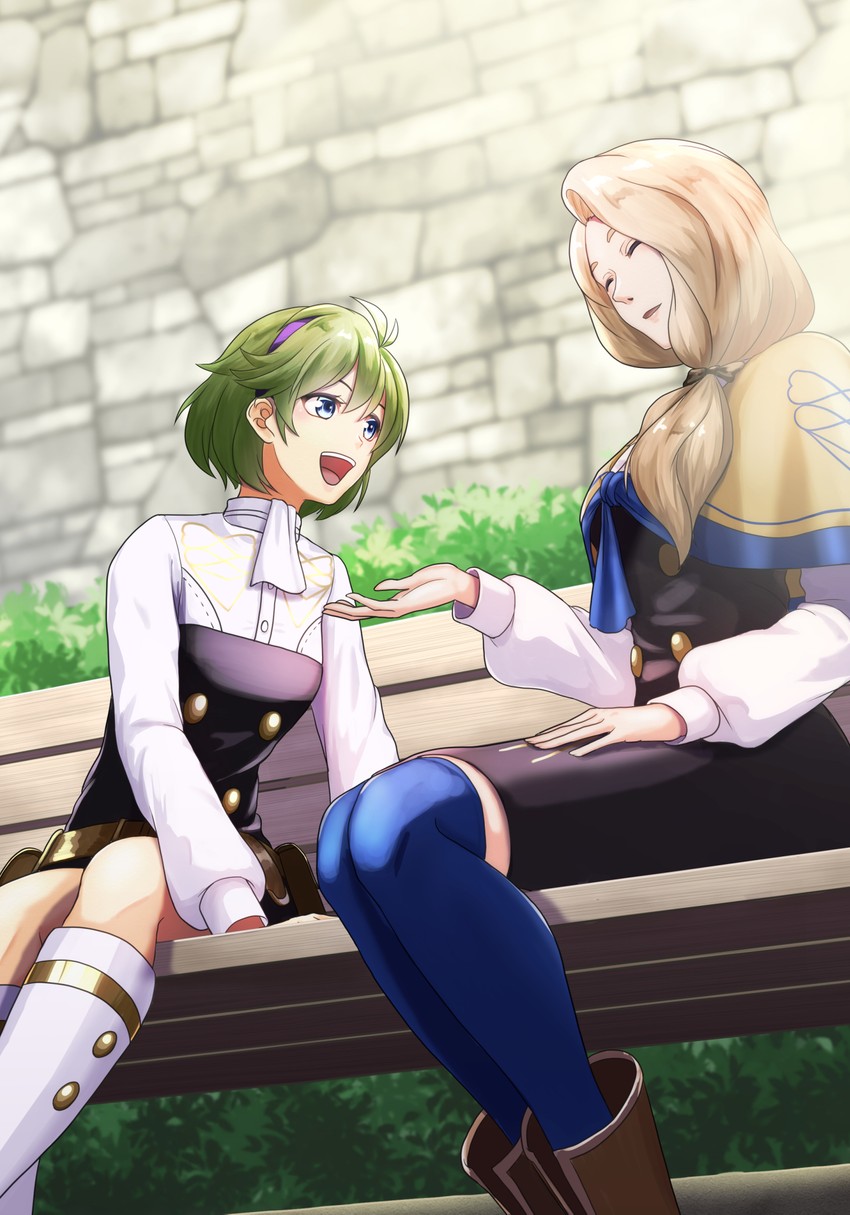 mercedes von martritz and nino (fire emblem and 2 more) drawn by sukkirito_(rangusan)