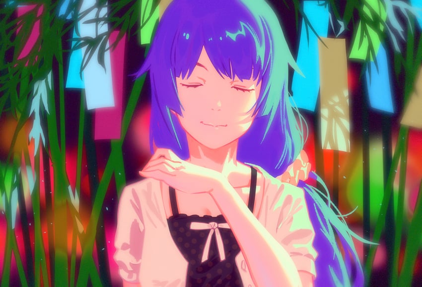 senjougahara hitagi (monogatari and 1 more) drawn by rapa_rachi