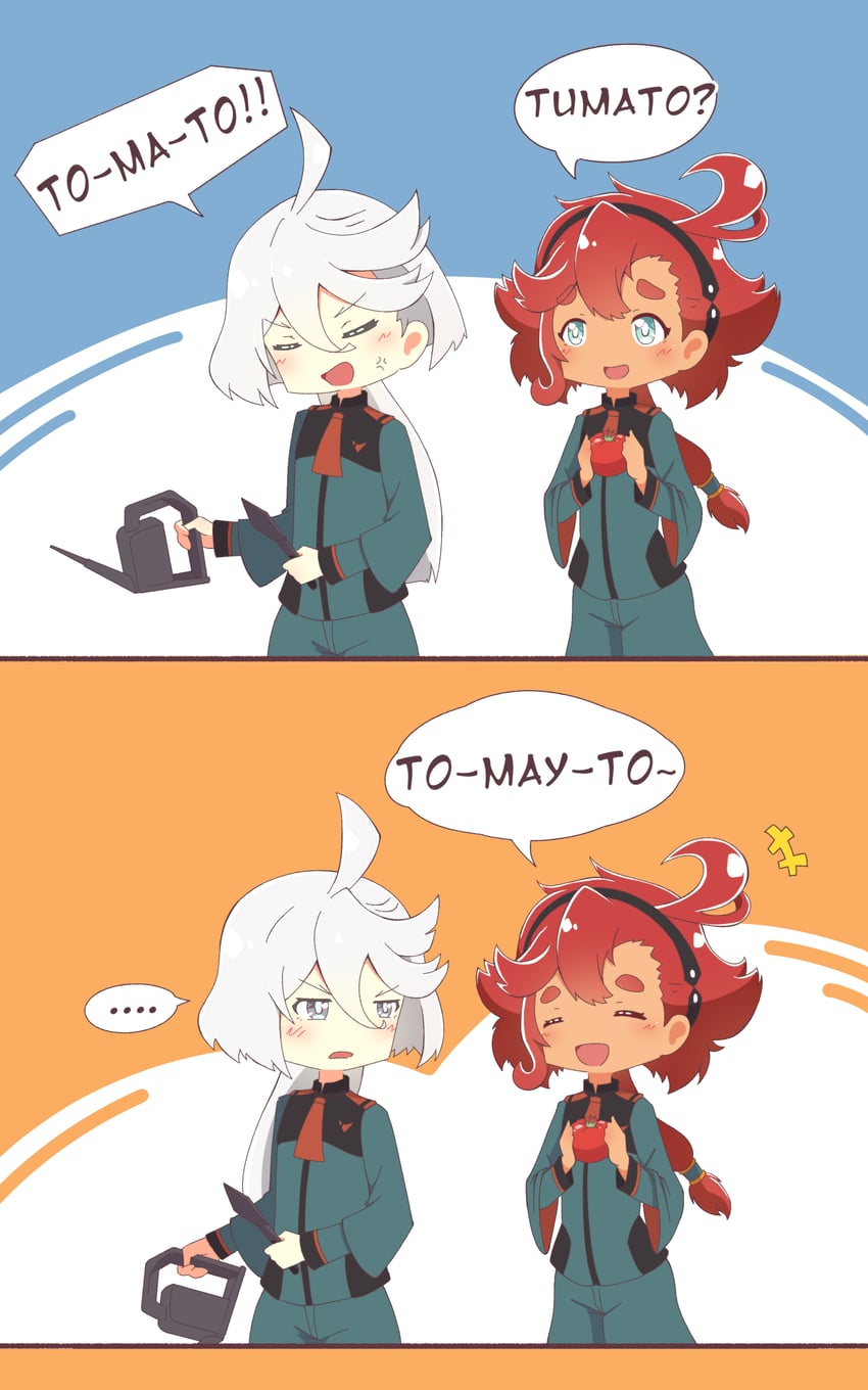 suletta mercury and miorine rembran (gundam and 1 more) drawn by pikaotaku