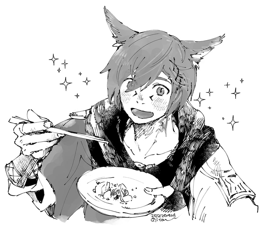 g'raha tia (final fantasy and 1 more) drawn by itowo_(itowc)