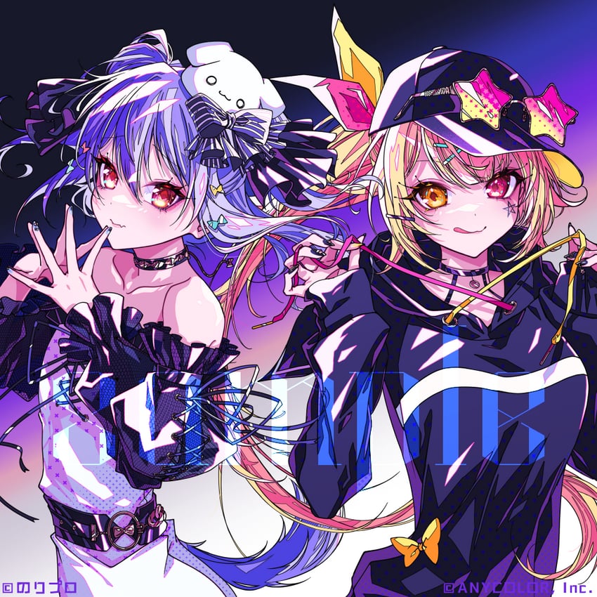 hoshikawa sara and inuyama tamaki (vocaloid and 3 more) drawn by yudeazu_king
