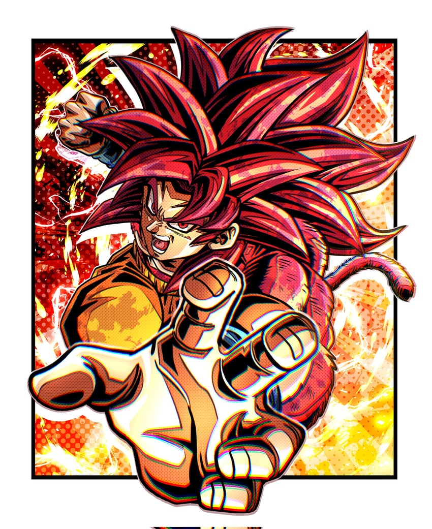 son goku (dragon ball and 1 more) drawn by ushi_(akabec0)