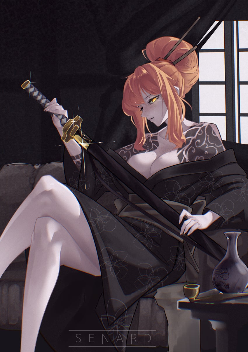 ishmael and sayo (project moon and 1 more) drawn by senard