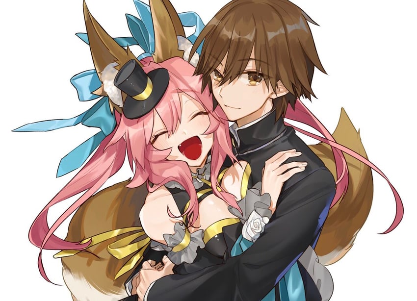tamamo, tamamo no mae, and kishinami hakuno (fate and 2 more) drawn by hino_hinako