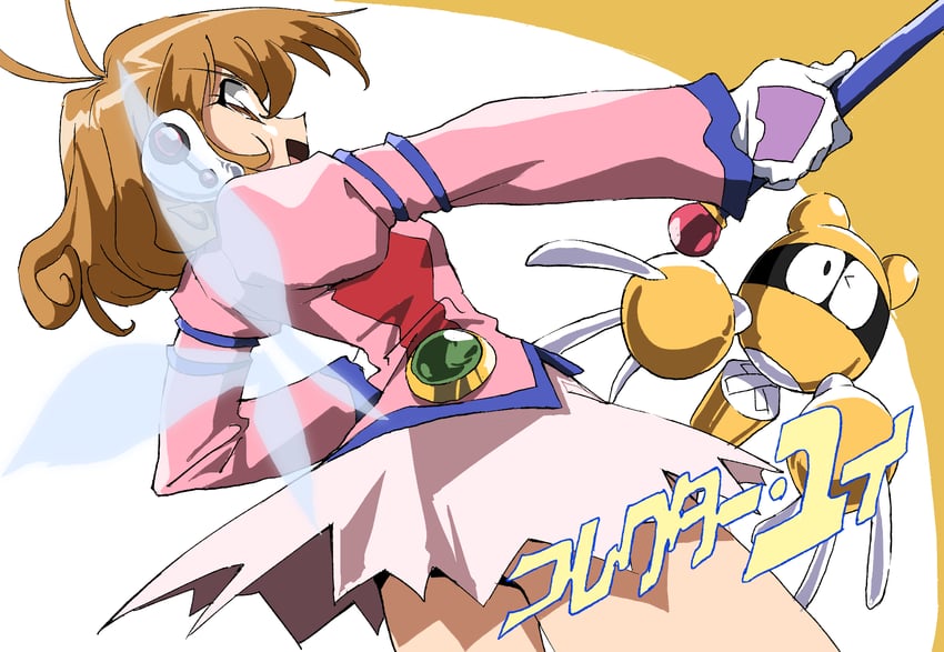 kasuga yui and corrector i.r. (corrector yui) drawn by shino_(2919)