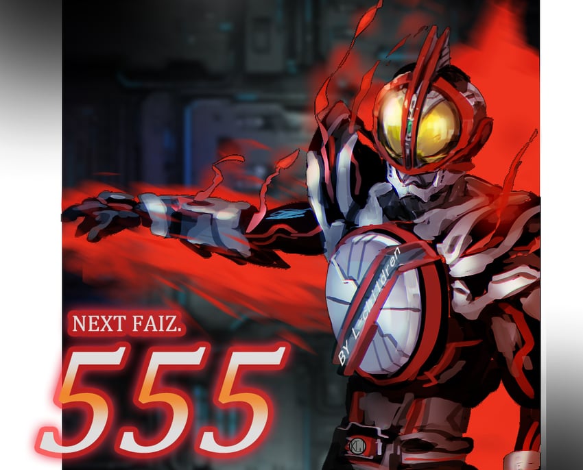 kamen rider next faiz (kamen rider and 2 more) drawn by rcj