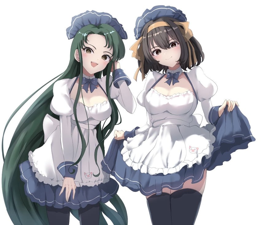 suzumiya haruhi and tsuruya (suzumiya haruhi no yuuutsu) drawn by sasai_tuki