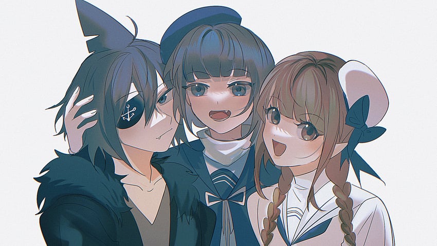 wadanohara, samekichi, and minami (funamusea and 1 more) drawn by 1481958711